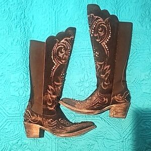 Old Gringo silver studded boots 7.5.